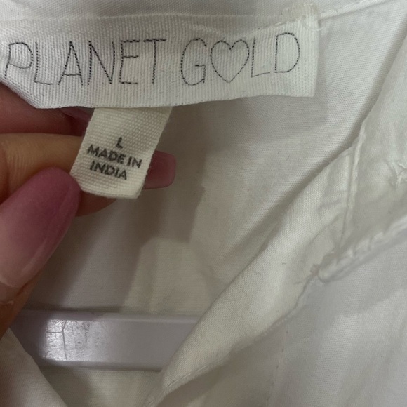 Planet Gold White Mini Dress - Picture 5 of 9